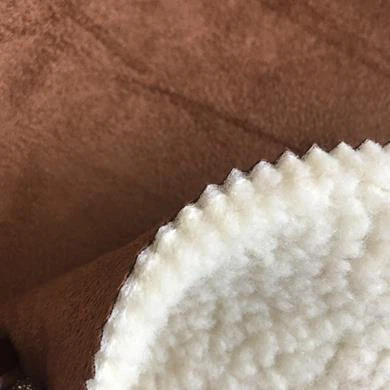 Suede Bond Sponge With Sherpa