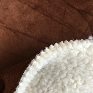 Suede Bond Sponge With Sherpa